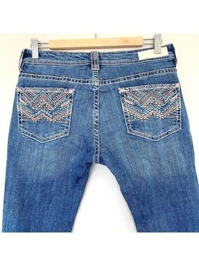 Rock & Roll Cowgirl Rival Low Rise Bootcut Jeans Women's Sz 29x34